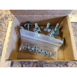 Tapco (10PK) Fanged Elevator Bolts Zinc-Plated Grade 2 Steel, M6 Thread Size 30mm Long