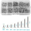 DIGISHUO 800Pcs M2 Kit Assorted Stainless Steel Self Tapping Screw