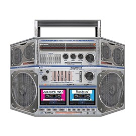 Awesome 80s Boombox Cardboard Stand-Up - Party Decor - 1 Piece
