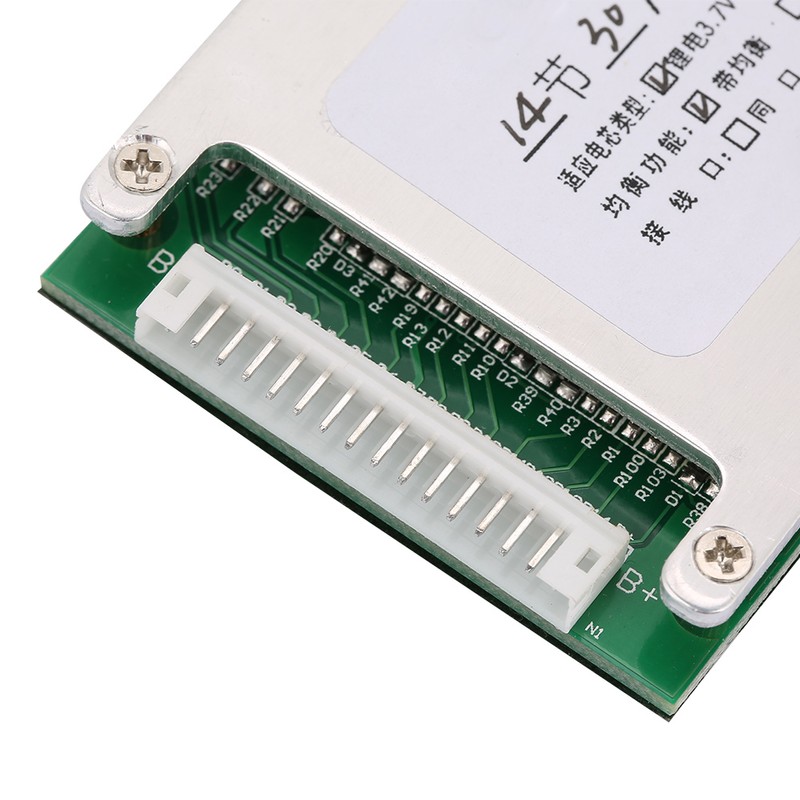 14S 30A Lithium Battery Protection BMS PCB Board with Balance