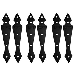 FAFEFC Fence Hinge Fence Hinge Guardrail Accessories Garden Door Hinge Arrow Hinge 4 inch Turn Decorative Hinge Heavy Duty Hinge (6 Pack)