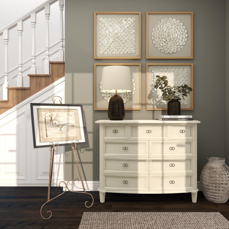 Deco 79 Metal Scroll Large Free Standing Adjustable Display Stand