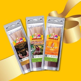 RAMBHAROSEY Premium Combo of 3 - Majmua, Shakuntal, Malhar Fragrance || Natural Fragrance Incense for Aromatic Environment and Stress Relief & Relaxation Agarbatti 100% Charcoal Free Incense Sticks