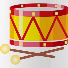 CafePress Drum Water Bottle 1.0L (34 oz) Stainless Steel Water Bottle