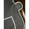 BILMASEE,s LADIES UNIVERSAL THICK COTTON BLEND TABARD APRON,BLACK, SIDE BUTTON,