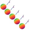 eMKay® Pack of 5 – Neon Rainbow Ball with Keychain