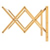 Household Essentials Bamboo and Metal Wall Mount Extendable Drying Rack,