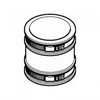 T-mex 09.0707 Pipe Fitting adapters, Black,110mm O.D Metric / 4"