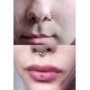 QWALIT Gold Fake Septum Ring Fake Septum Piercing Faux Septum
