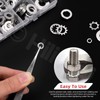 Hilitchi 400PCS 6 Sizes British 304 Stainless Steel External Star