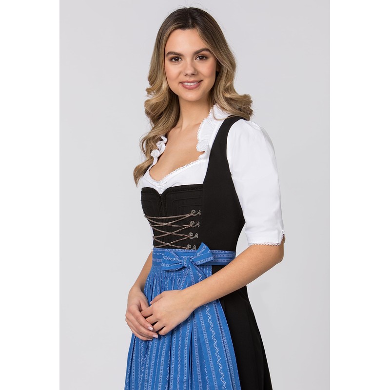Stockerpoint Claire Women's Midi Dirndl Apron, blue