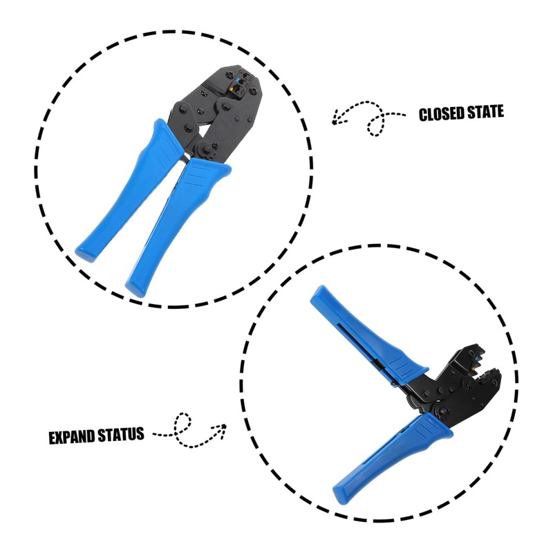 FUNOMOCYA Cable Crimping Tool Ratcheting Crimper for Automotive Heat Shrink