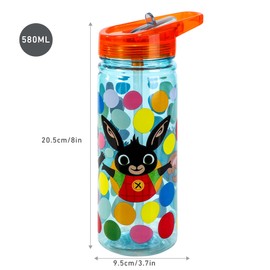 Bing 580ml Water Bottle for Kids School Drinks Bottle Made of Durable Tritan Reusable BPA Free