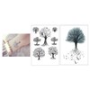 SC887 972 Temporary Tree Tattoo Fake Tree Tattoo Bird Tattoo