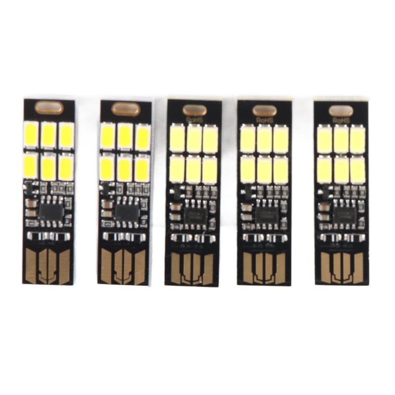 5PCS USB Night Light Stepless Dimming Touch Sensor Switch Mini