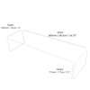 Acrylic Plinth Shelf Risers to Fit Detolf Cabinets Retail Shop