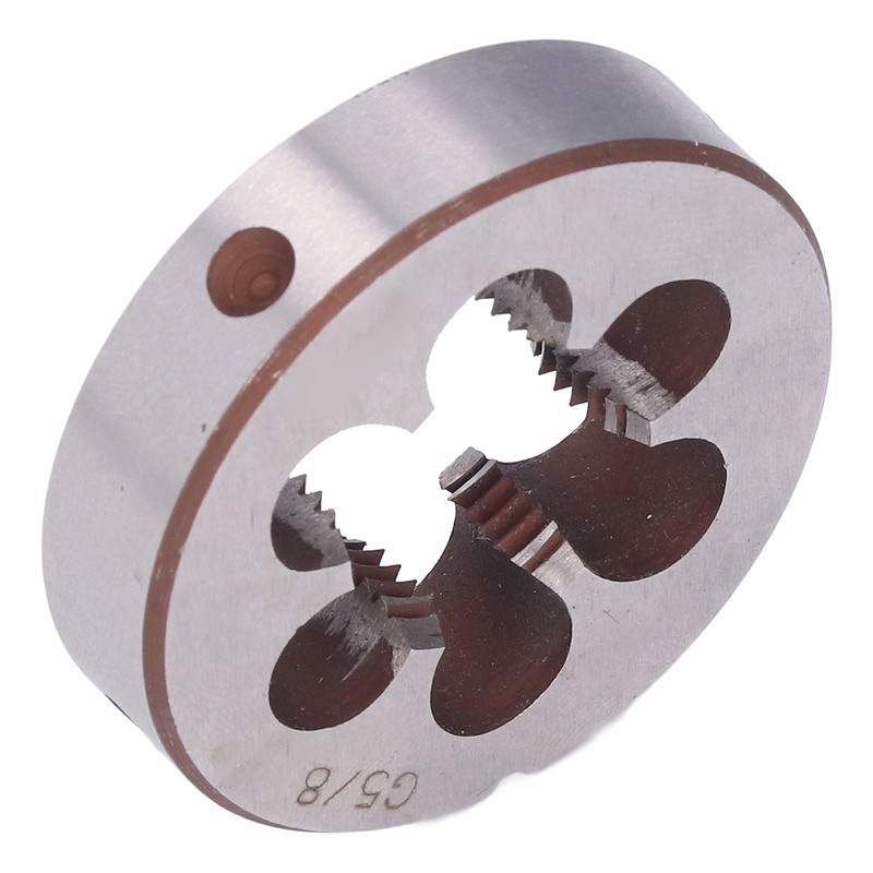 G5/8in Round Threading Die Alloy Steel Cylindrical Pipe Thread Repair
