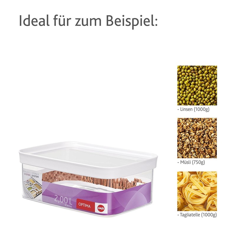 Emsa 5135 Stackable Storage Container System 100% Germ-Free