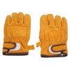 Heat Resistant Gloves Calf Leather Polyester Hand Protection BBQ Grill