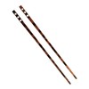 Brown tortoise plastic hair chop sticks crystals accessory picks pins