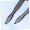 FOMIYES 2pcs Folding Eyebrow Brush Stainless Steel Angled Combs for