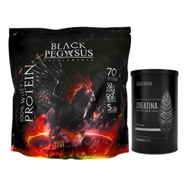 Birdman Creatina Monohidratada  Proteína Whey Black Pegasus