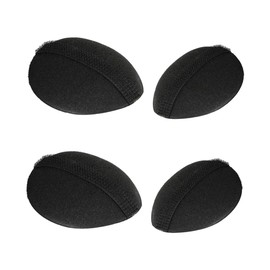 4PCs Women Sponge Bump It Up Volume Hair Stick Pad Hair Base Styling Insert Tool Hair Bun Maker Hair Styling Accessories (2 Small, 2 Large)