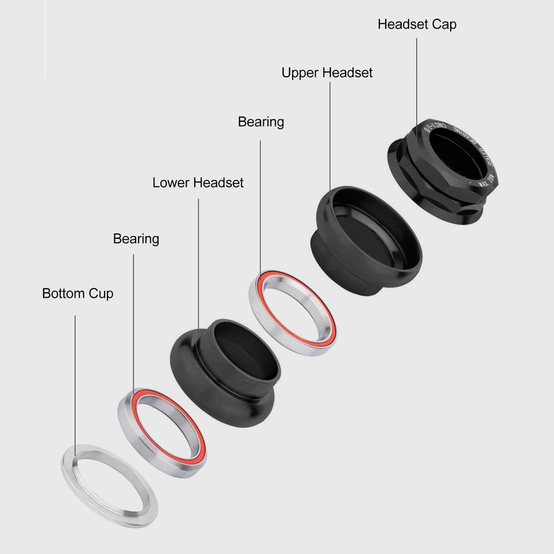 Bicycle Headset Spacer Set Aluminum Alloy Bike Stem Headset Spacers