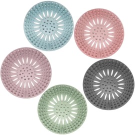 Unbranded 5x Hair Catcher for Bathroom Kitchen Foldable Silicone Filter Shower Drain Cover