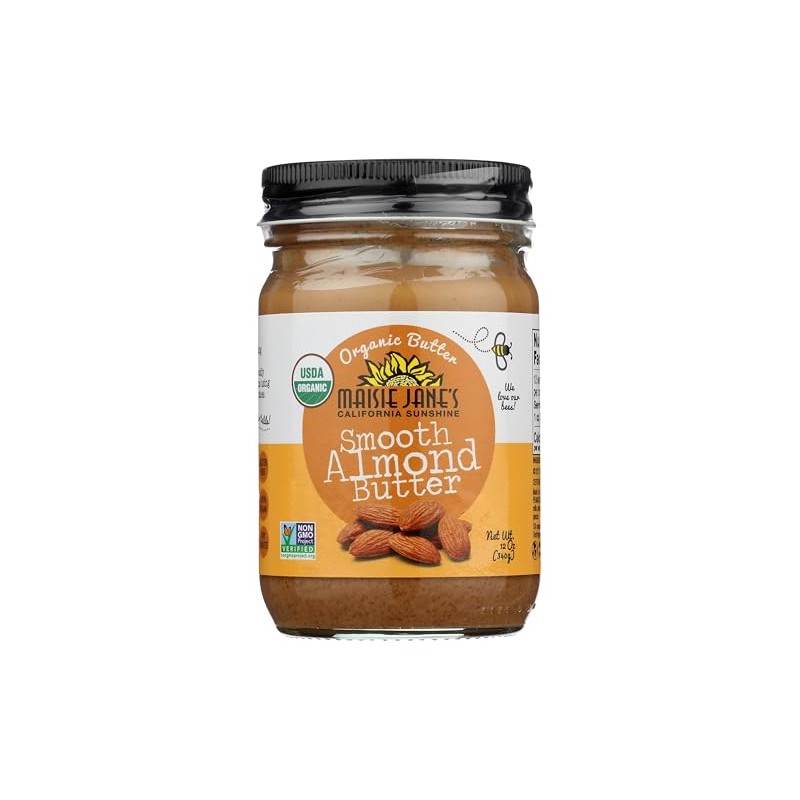 MAISIE JANES Organic Almond Butter Smooth, 12 OZ