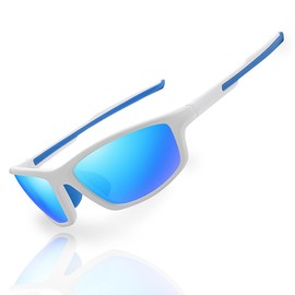 ZISTRFLO Polarised Sports Sunglasses for Youth Men Women UV400 Sports Glasses for Running Driving Cycling Fishing (L01)