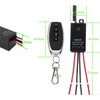 Meskliu 12v Mini Remote Control Switch,3 Way Wireless Lights Switch