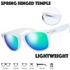 The Fresh Matte Frosted Frame Mirror Lens Spring Temple Horn