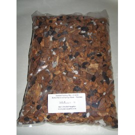 Orchid Potting Mix - Medium Orchid Bark with Charcoal & Sponge Rock. 1/4 Cubic Foot Bag.