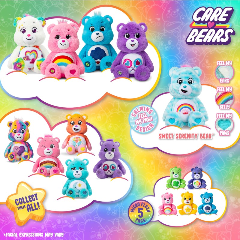 Basic Fun Care Bears Dankbares Herz Bär Plüsch – 23cm