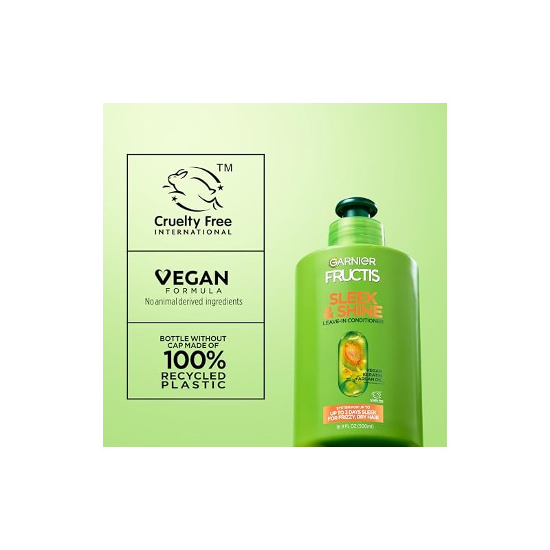 Garnier Fructis Sleek & Shine Intensely Smooth Leave-In Conditioning Cream,