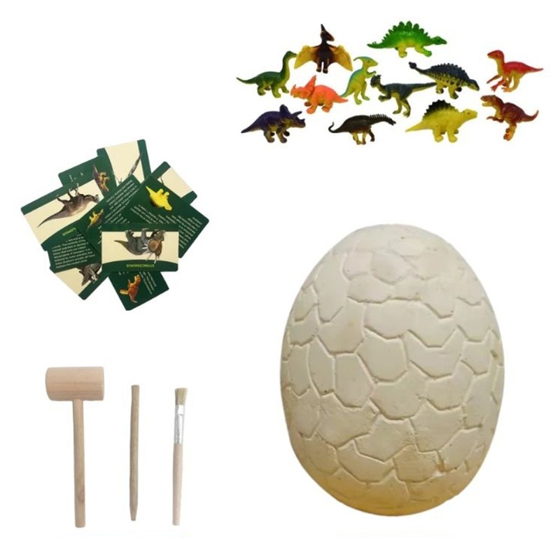 Dinosaur Egg Excavation Kit Jumbo Egg Unearth 14 Different Dinosaurs