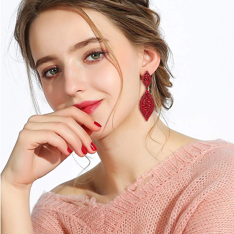 EVER FAITH Women's Earrings Austrian Crystal Wedding Bridal Charm 2