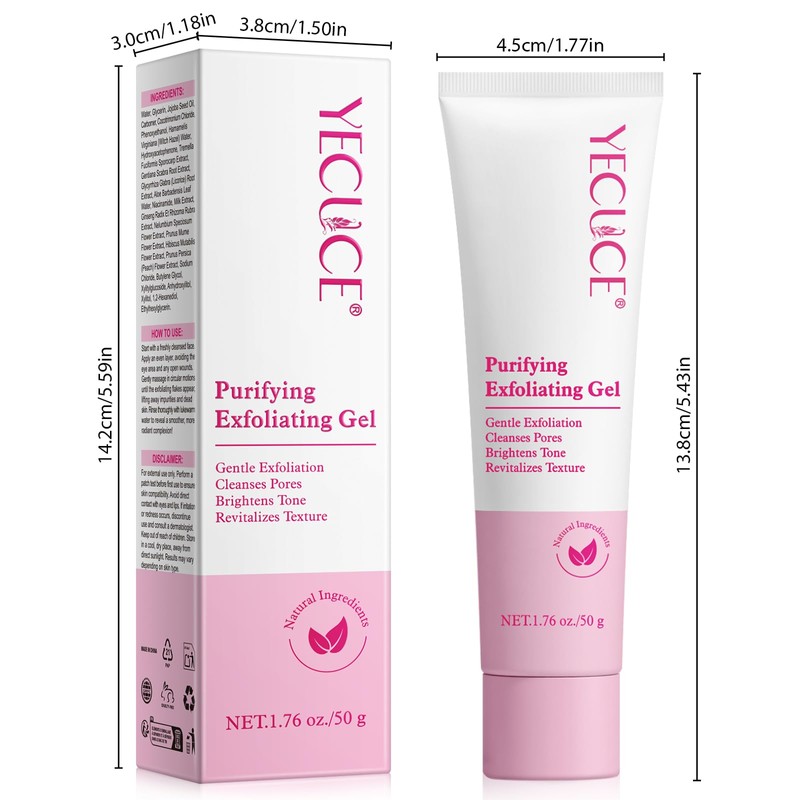 Purifying Exfoliating Gel - for Face & Body, Exfoliating Moisturizing