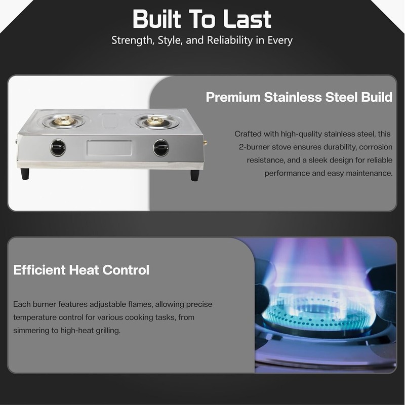Sonret Gas Stove Double Burner , Gas Stove Burner ,
