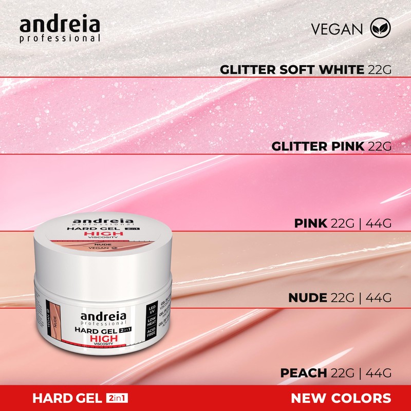 Andreia Two Phase Gel for Nails 2 in 1 Professional