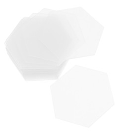 HOLIDYOYO 20pcs Clear Hexagon Acrylic Place Cards for Wedding Blank Acrylic Name Card Table Setting Acrylic Hexagon Tile Plate Wedding Seat Card Card