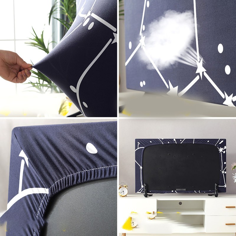 TV Cover Weatherproof Dustproof Universal Elastic Hanging Television Protector for
