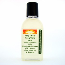 Ylang Ylang Wash Hand & Body Wash, Shower Gel, Liquid Soap, Handmade. Vegan. Natural Skin Care (Ylang Ylang Wash, 25 ml)