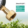 Lepmerk 2- 1/2'' Pressure Gauge Water Pressure Test Gauge 3/4''