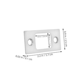 Operitacx 6pcs Adjustable Steel Deadbolt Strike Plates for Door Lock Reinforcement Door Latch Guard Covers Compatible with Screen Storm Sliding for Enhanced Home Security