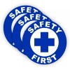Unbranded/Generic 3-pack SAFETY FIRST Hard Hat Stickers Decals Helmet Labels | Laborer Foreman