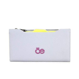 Cloe - Billetera Híbrida Grande Con Grabado Color Gris para Mujer