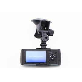 R300 Synchronous Recording Vehicle-mounted DVR Camcorder With Double Cameras-black