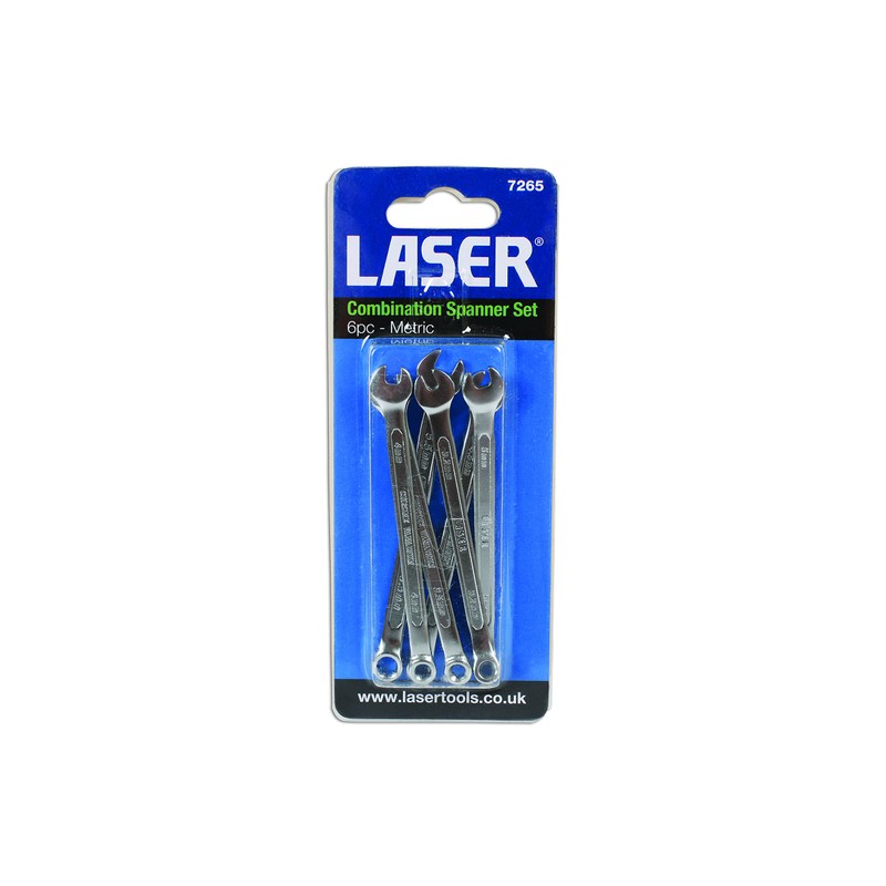 Laser 7265 Miniature Combination Spanner Set 6pc
